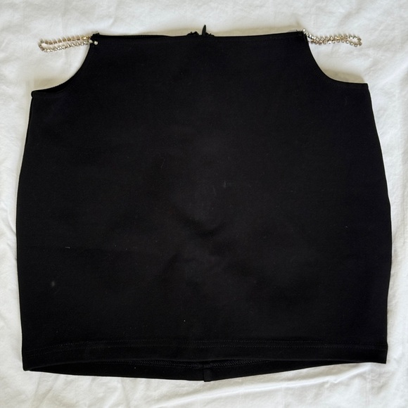 Superdown Black Rhinestone Skirt - Picture 4 of 5